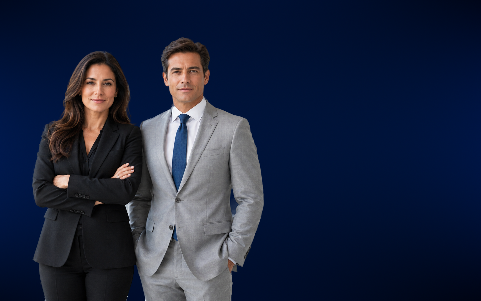 Two Meridian Biologics professionals.