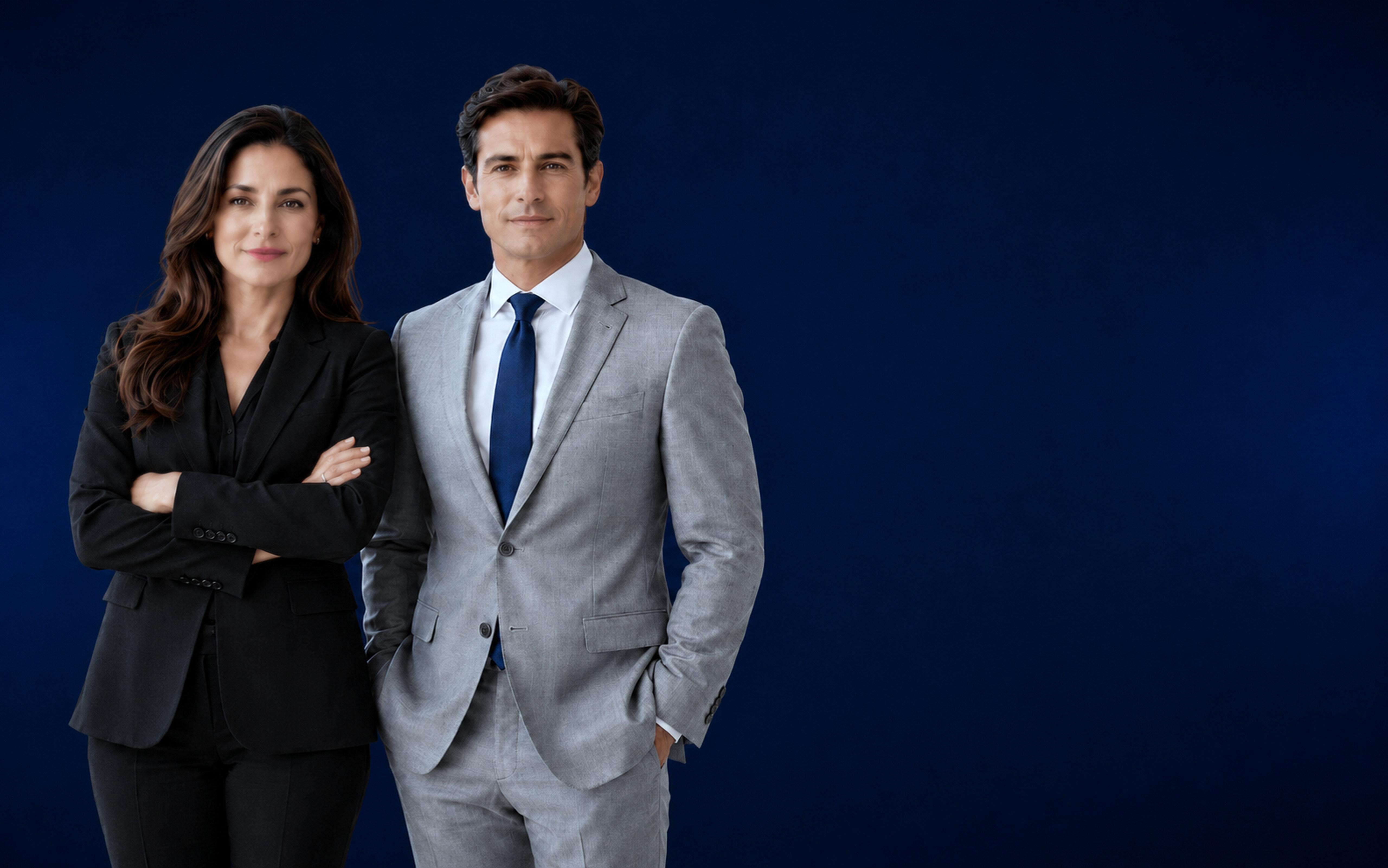 Two Meridian Biologics professionals.
